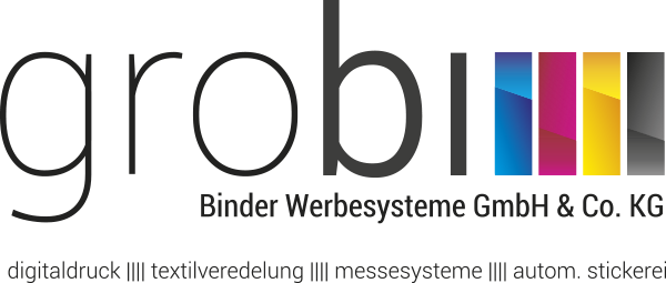 Grobi Binder Werbesysteme GmbH & Co. KG: Ditigaldruck, Werbesysteme, Textilverarbeitung, Messesysteme, Stickerei